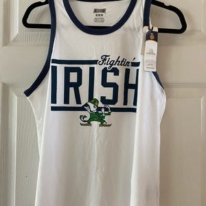 ND Notre Dame IRISH Ladies tank top NWT,size M